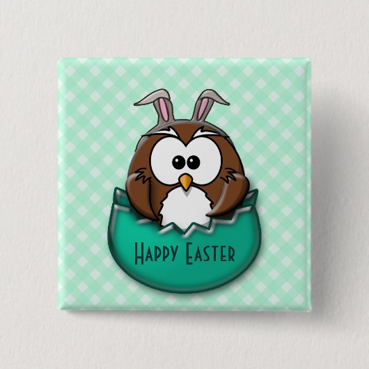 Osterhuhu - grün button (Vorderseite)