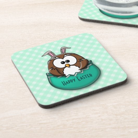 Osterhuhu - grün untersetzer (Linke Seite)