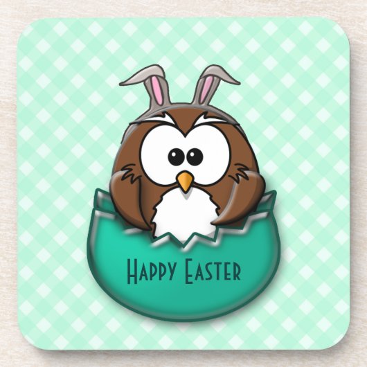Osterhuhu - grün untersetzer (Vorderseite)