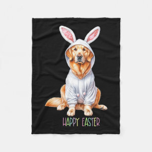 Osterhund Bunny Spring Golden Retriever Ostern Eg Fleecedecke