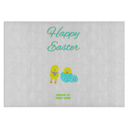 Osterhütchen-Glasschneidebrett Schneidebrett