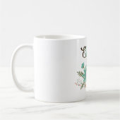 Osterillustration mit Blumen Kaffeetasse (Links)