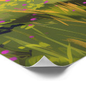 Osterinsel Chile Moai Rapa Nui Polynesia Retro Poster (Ecke)