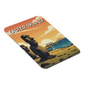 Osterinsel Chile Moai Reise Magnet (Rechte Seite)