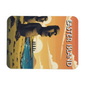 Osterinsel Chile Moai Reise Magnet (Horizontal)