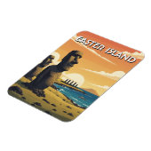 Osterinsel Chile Moai Reise Magnet (Linke Seite)