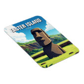 Osterinsel Chile Moai Reisen Magnet (Rechte Seite)