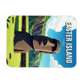 Osterinsel Chile Moai Reisen Magnet (Horizontal)