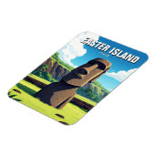Osterinsel Chile Moai Reisen Magnet (Linke Seite)