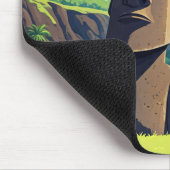 Osterinsel Chile Moai Reisen Mousepad (Ecke)