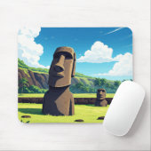 Osterinsel Chile Moai Reisen Mousepad (Mit Mouse)