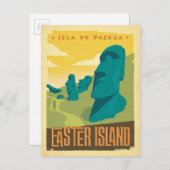 Osterinsel, Chile Postkarte (Vorne/Hinten)