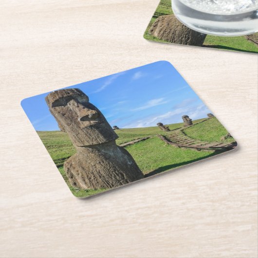 Osterinsel, Chile Rechteckiger Pappuntersetzer (angewinkelt)