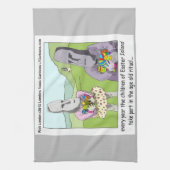 Osterinsel Egg Hunt by Rick London Geschirrtuch (Vertikal)