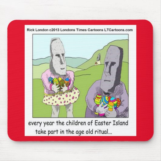 Osterinsel Egg Hunt Mousepad von Rick London (Vorne)