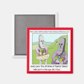 Osterinsel Ei Hunt Kühlschrankmagnet (Vorderseite/Rückseite)