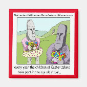 Osterinsel Ei Hunt Kühlschrankmagnet (Vorne)