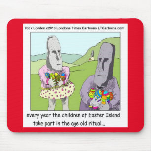 Osterinsel-Eier-Suche-Mauspad von Rick London Mousepad