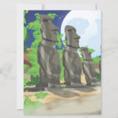 Osterinsel Einladung (Vorderseite)