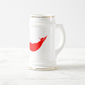 Osterinsel-Flagge Bierglas (VorderseiteRechts)