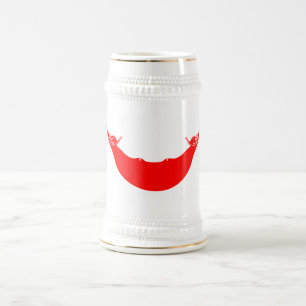 Osterinsel-Flagge Bierglas