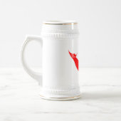 Osterinsel-Flagge Bierglas (Links)
