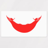 Osterinsel-Flagge Etiketten (Design 2)