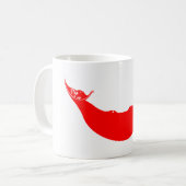 Osterinsel-Flagge Kaffeetasse (Vorderseite Links)