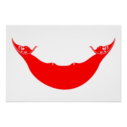 Osterinsel-Flagge Poster (Vorderseite)