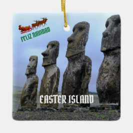 Osterinsel Foto Weihnachtsschmuck