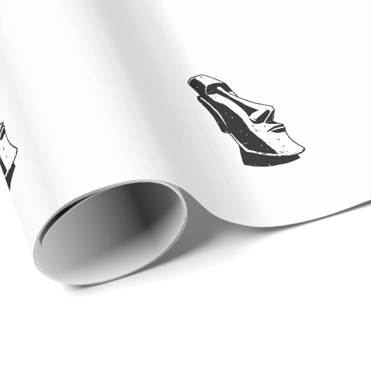 Osterinsel-Kopf Geschenkpapier (Rolleneckpunkt)