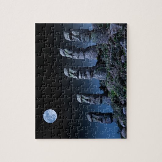 Osterinsel-Köpfe Puzzle (Vertikal)