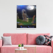 Osterinsel Kunstposter Leinwanddruck (Insitu (Wohnzimmer))