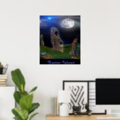 Osterinsel Kunstposter Poster (Heimbüro)