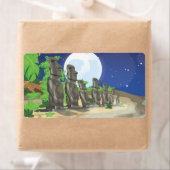 Osterinsel Moai (Insitu)