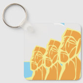 Osterinsel Moai Heads Historischer Schlüsselanhäng Schlüsselanhänger (Vorderseite)