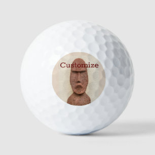Osterinsel Moai Kopf Thunder_Cove Golfball