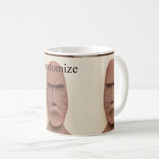 Osterinsel Moai Kopf Thunder_Cove Kaffeetasse (VorderseiteRechts)