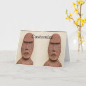 Osterinsel Moai Kopf Thunder_Cove Karte (Gelbe Blume)