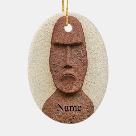 Osterinsel Moai Kopf Thunder_Cove Keramik Ornament (Hinten)