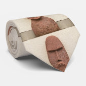 Osterinsel Moai Kopf Thunder_Cove Krawatte (Gerollt)