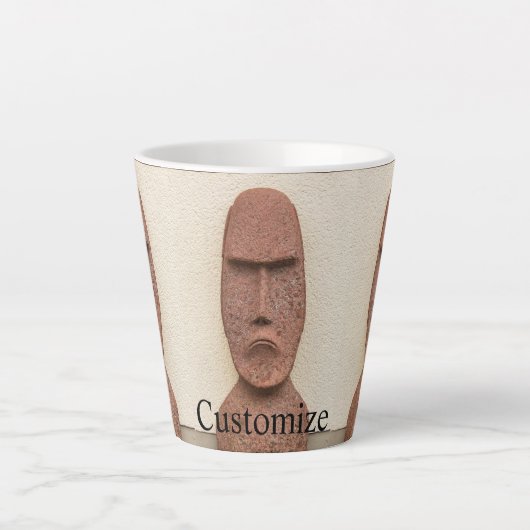 Osterinsel Moai Kopf Thunder_Cove Milchtasse (Vorderseite)