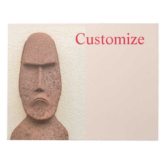 Osterinsel Moai Kopf Thunder_Cove Notizblock (Vorderseite)