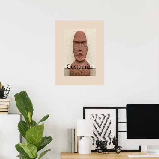 Osterinsel Moai Kopf Thunder_Cove Poster (Heimbüro)