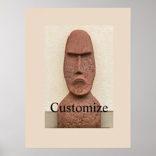 Osterinsel Moai Kopf Thunder_Cove Poster (Vorne)