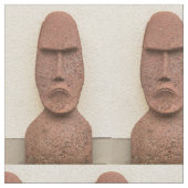 Osterinsel Moai Kopf Thunder_Cove Stoff (Nahaufnahme)