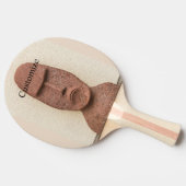 Osterinsel Moai Kopf Thunder_Cove Tischtennis Schläger (Seitenansicht)