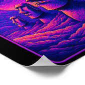 Osterinsel Moai-Köpfe - Rapa Nui Alien-Galaxie A Poster (Ecke)