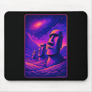 Osterinsel Moai Köpfe - Rapa Nui Alien Galaxy A Mousepad