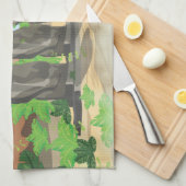 Osterinsel Moai Küchentuch (Viertel Falte)